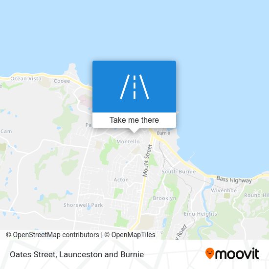 Oates Street map