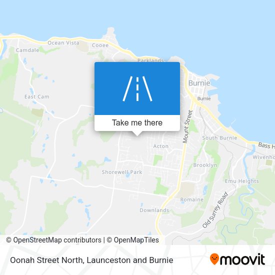 Oonah Street North map