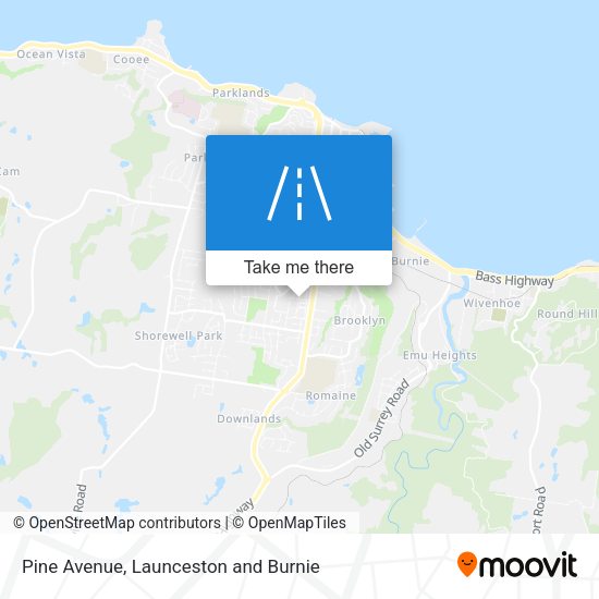 Pine Avenue map