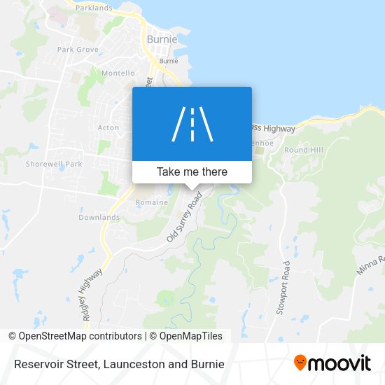 Reservoir Street map