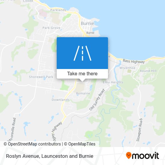 Roslyn Avenue map