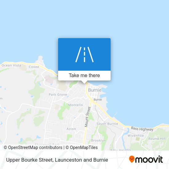 Upper Bourke Street map