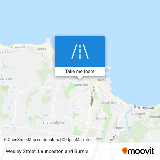 Wesley Street map