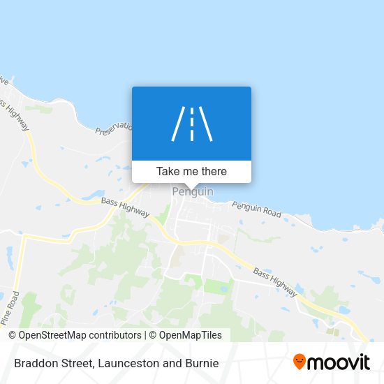 Braddon Street map