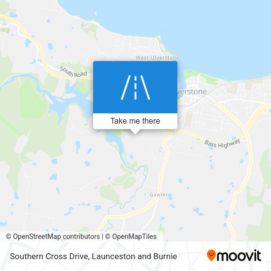 Southern Cross Drive map