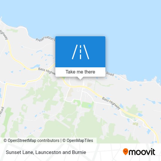 Sunset Lane map