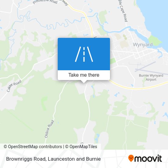 Brownriggs Road map