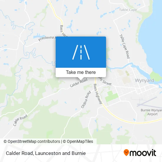 Calder Road map