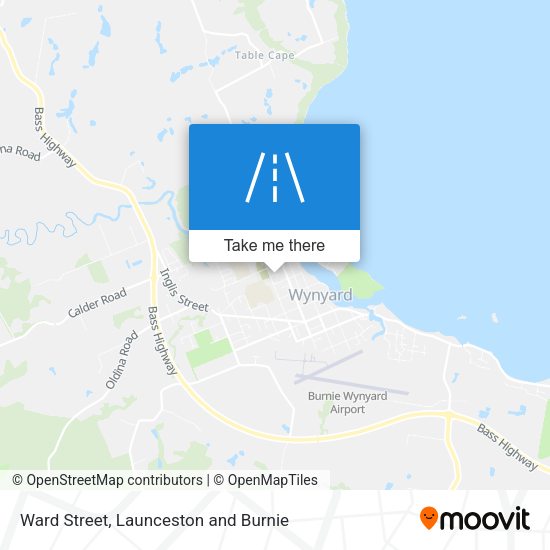 Ward Street map