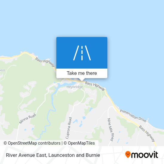 River Avenue East map