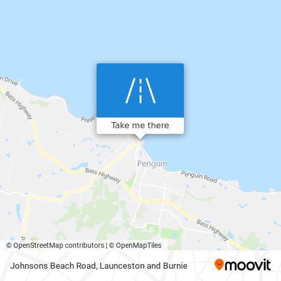 Johnsons Beach Road map