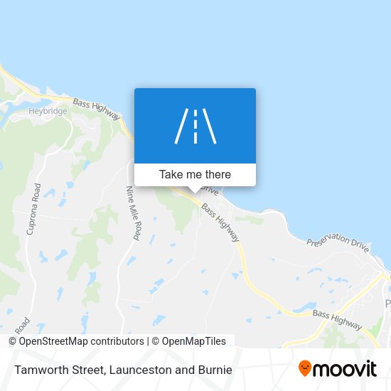 Tamworth Street map