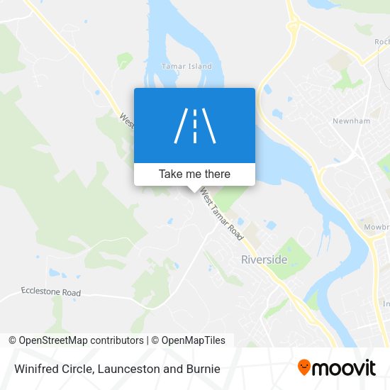 Winifred Circle map