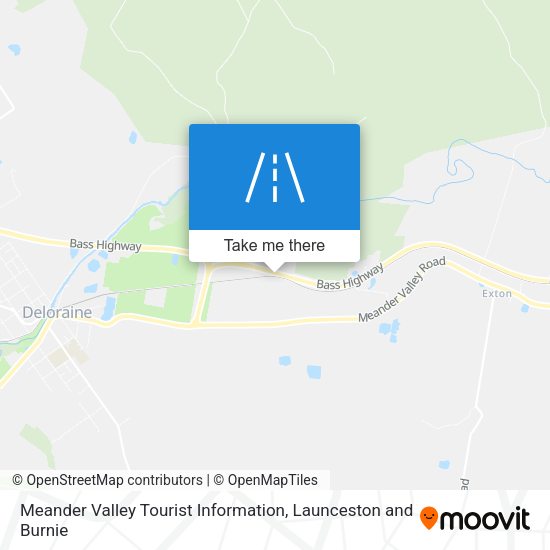 Meander Valley Tourist Information map