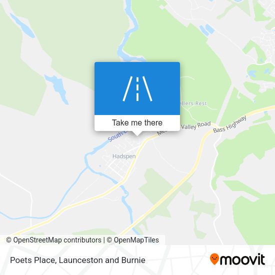Poets Place map