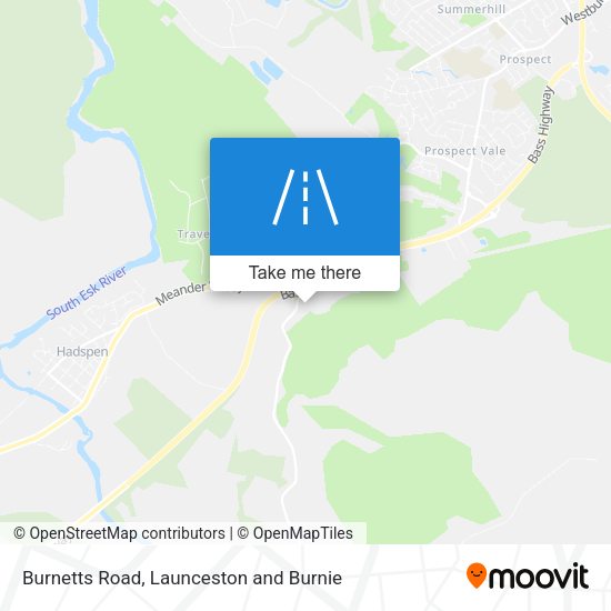 Burnetts Road map