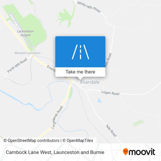 Cambock Lane West map