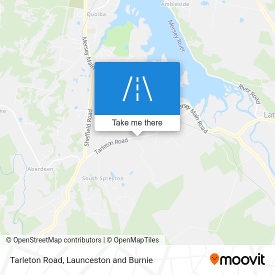 Tarleton Road map