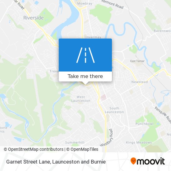 Garnet Street Lane map