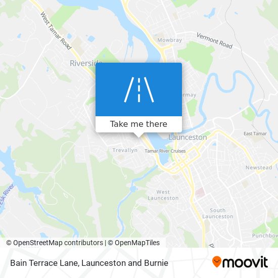 Bain Terrace Lane map