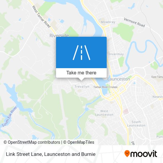 Link Street Lane map