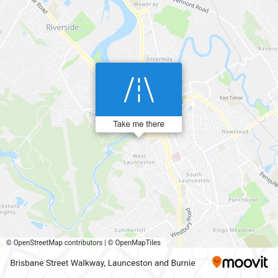Brisbane Street Walkway map