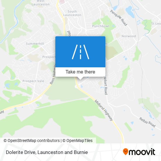 Dolerite Drive map