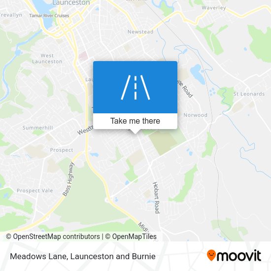Meadows Lane map