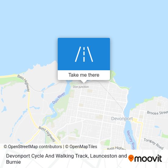 Devonport Cycle And Walking Track map