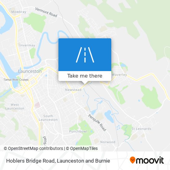 Hoblers Bridge Road map