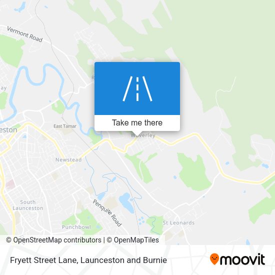 Fryett Street Lane map