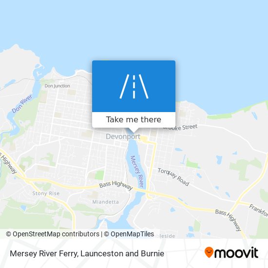 Mersey River Ferry map