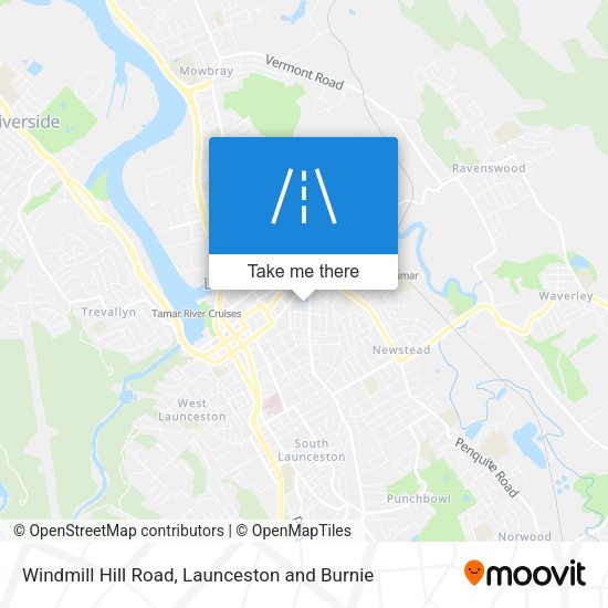 Windmill Hill Road map