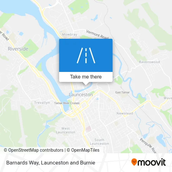 Barnards Way map