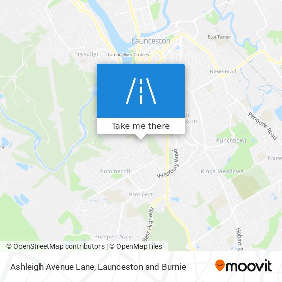 Ashleigh Avenue Lane map