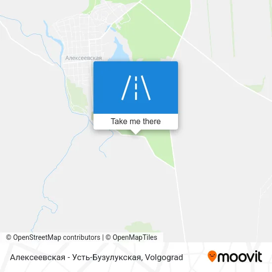 Алексеевская - Усть-Бузулукская map