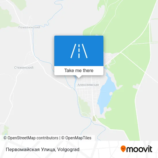 Первомайская Улица map