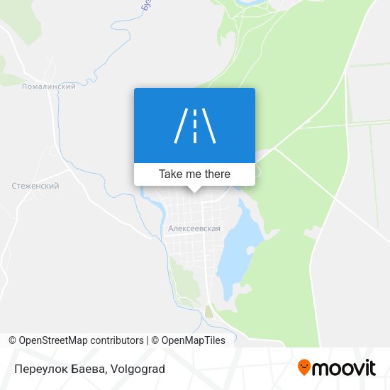 Переулок Баева map