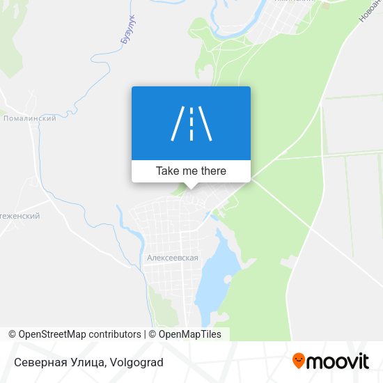 Северная Улица map