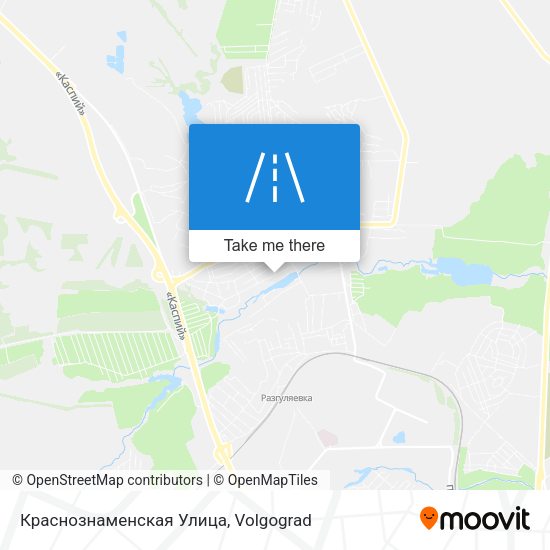 Краснознаменская Улица map