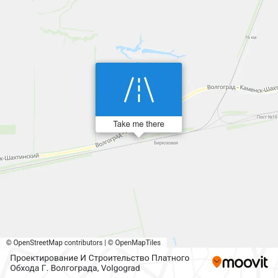 Проектирование И Строительство Платного Обхода Г. Волгограда map