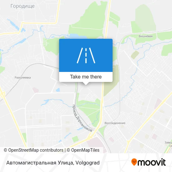 Автомагистральная Улица map
