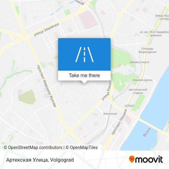 Артекская Улица map