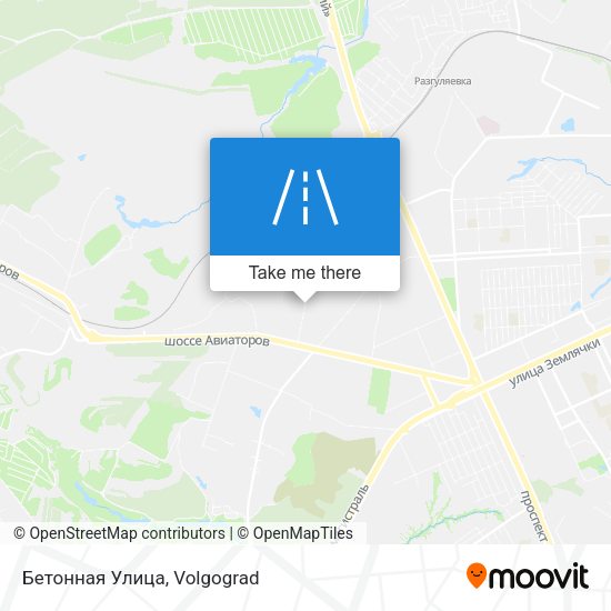 Бетонная Улица map