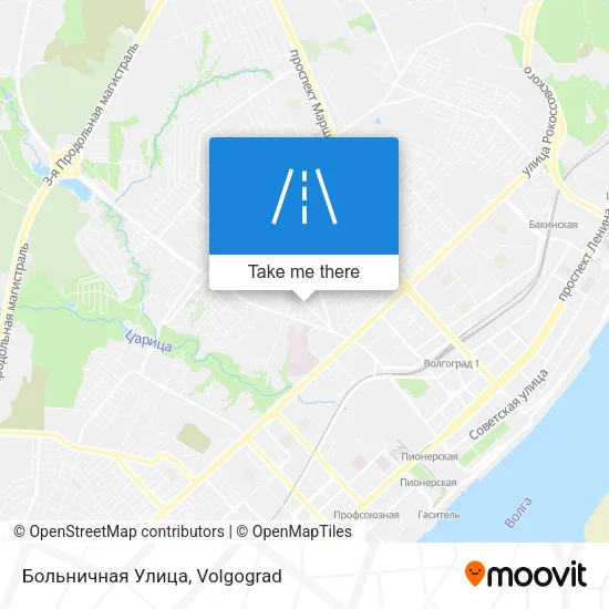 Больничная Улица map