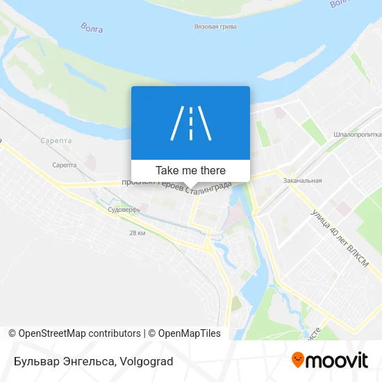 Бульвар Энгельса map