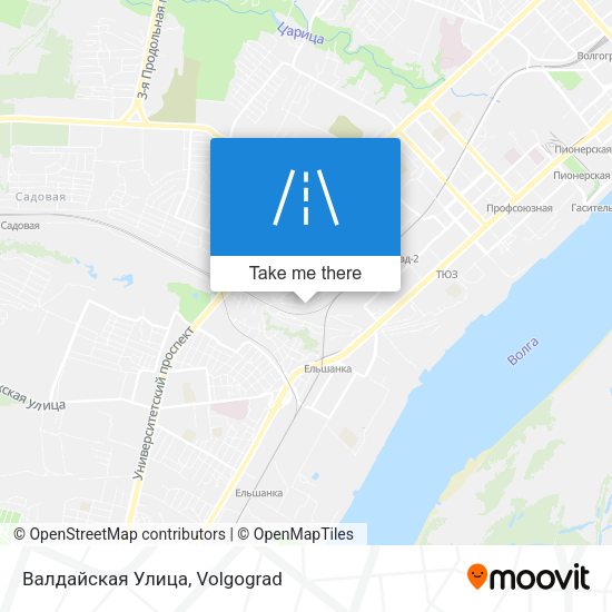 Валдайская Улица map