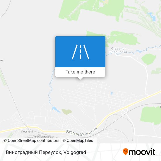Виноградный Переулок map