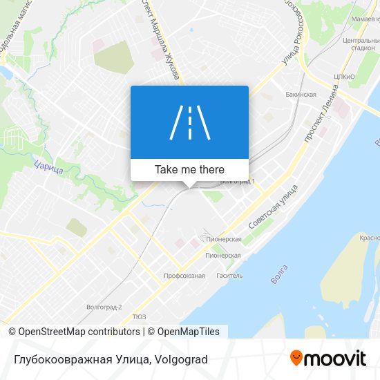 Глубокоовражная Улица map