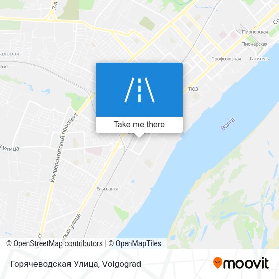 Горячеводская Улица map